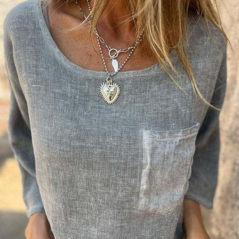Elle | Everyday cotton linen shirt