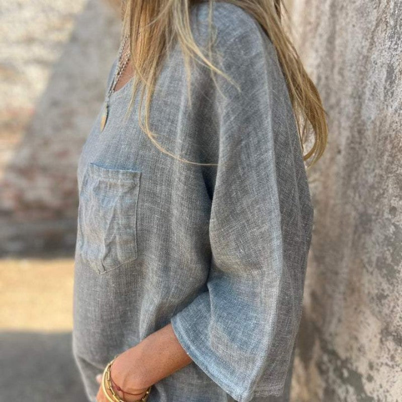 Elle | Everyday cotton linen shirt