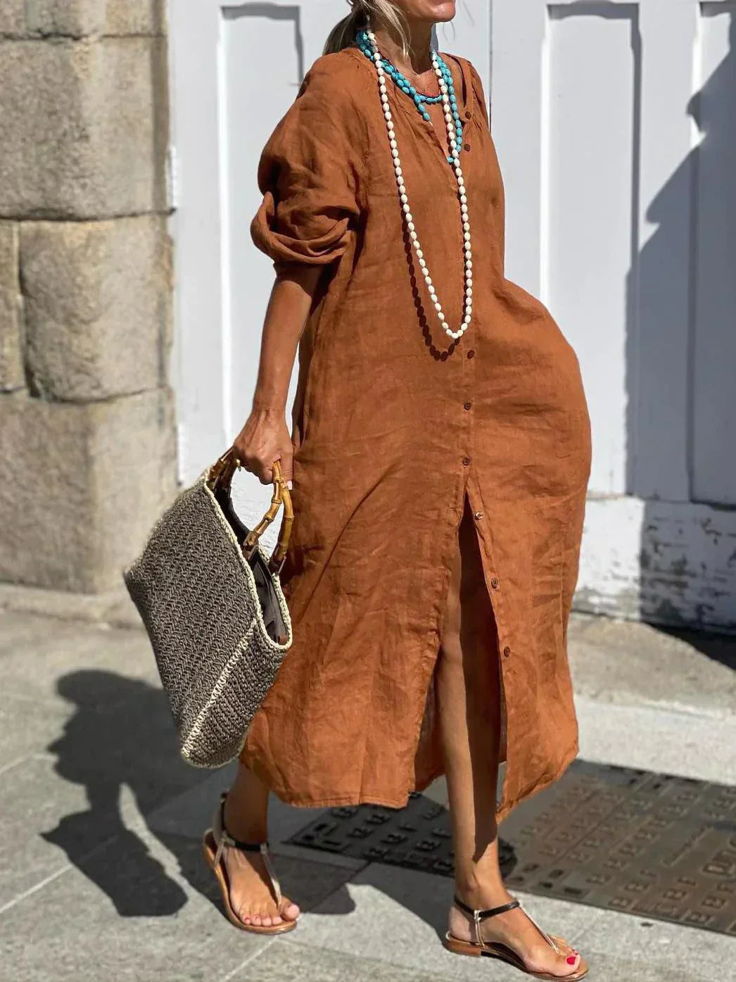 Elle | Loose linen dress